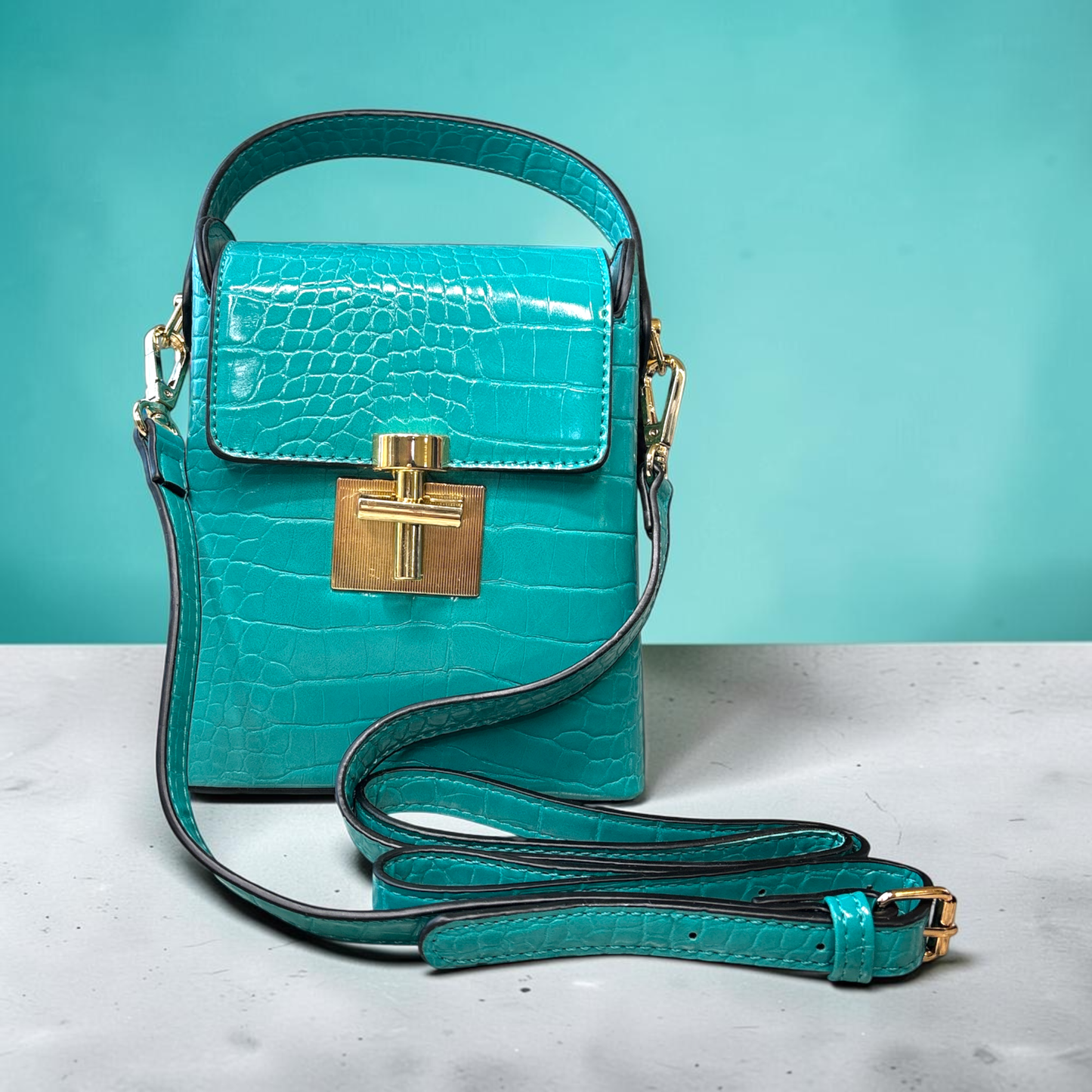 Turquoise Luxe Purse