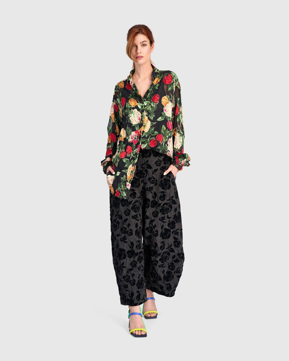 Attar Lantern Pants, Black Rose: BLACK / 2 (US 8-10)
