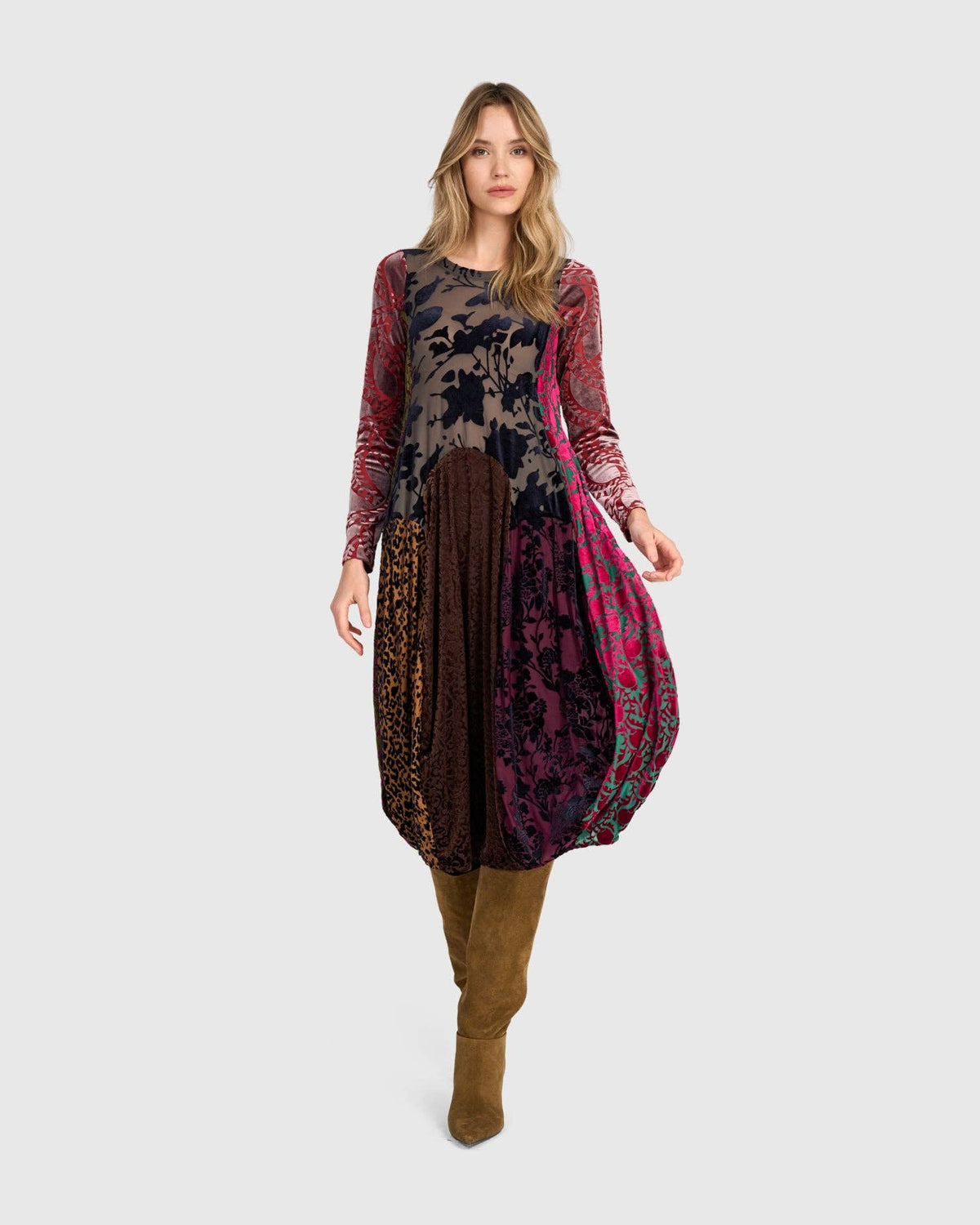 Heirloom Crew Cocoon Dress, Jewel Multi: Regal / 1 (US 6-8)