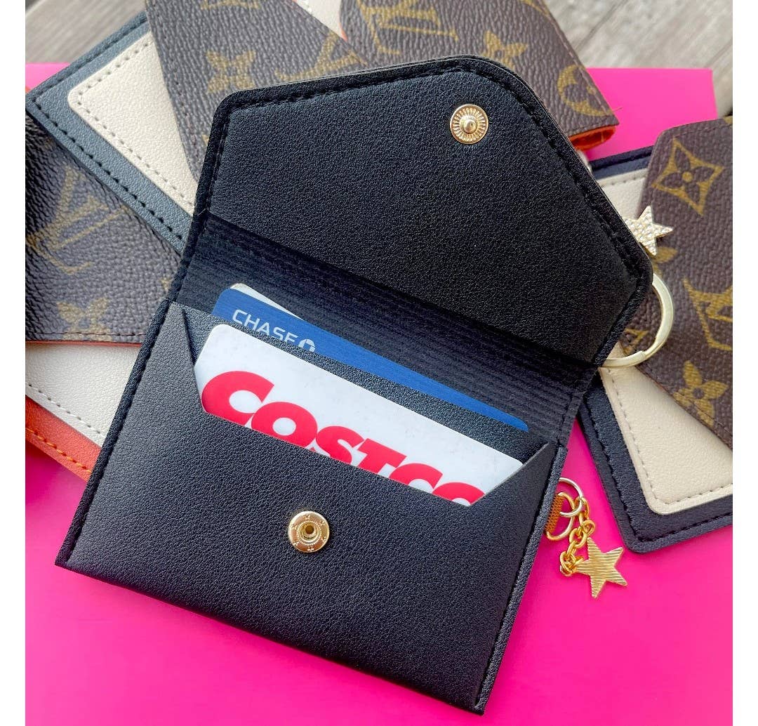 Upcycled Two toned Credit card holder