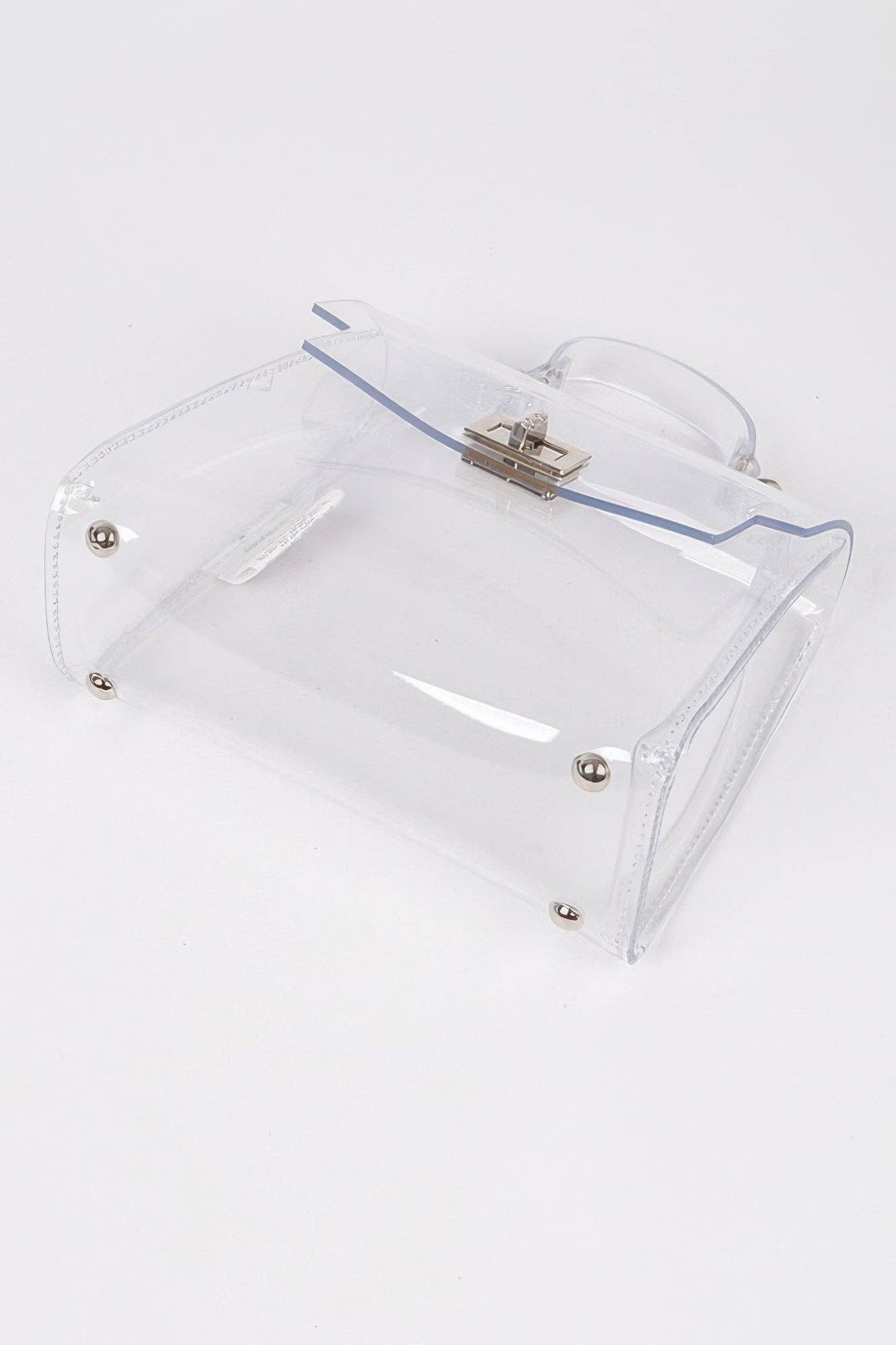 WOMEN'S BAG SALERNO New Collection ITALY BYMANYC ® New York: Clear Silver