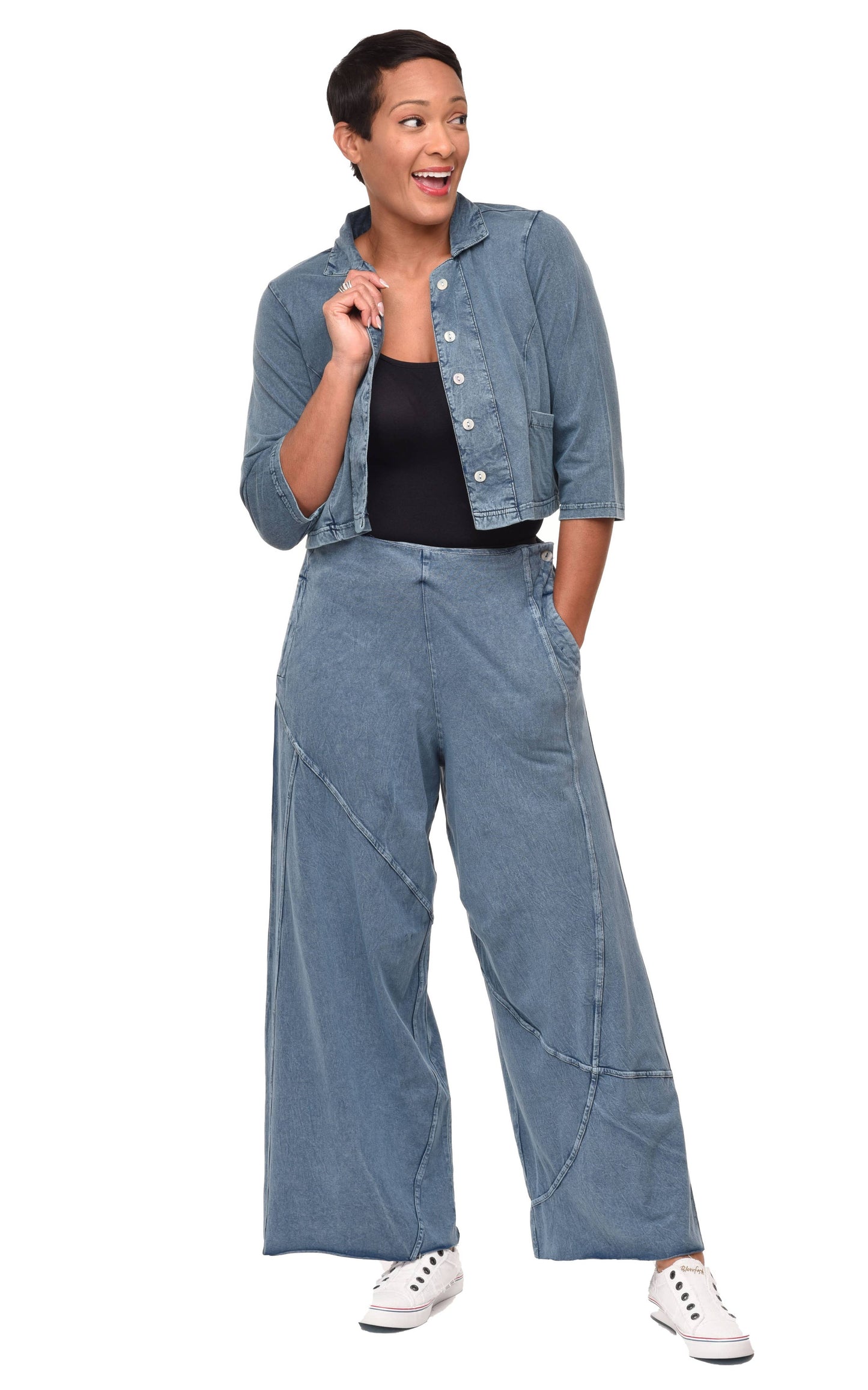 L503 Parker Jacket in Denim: XXL