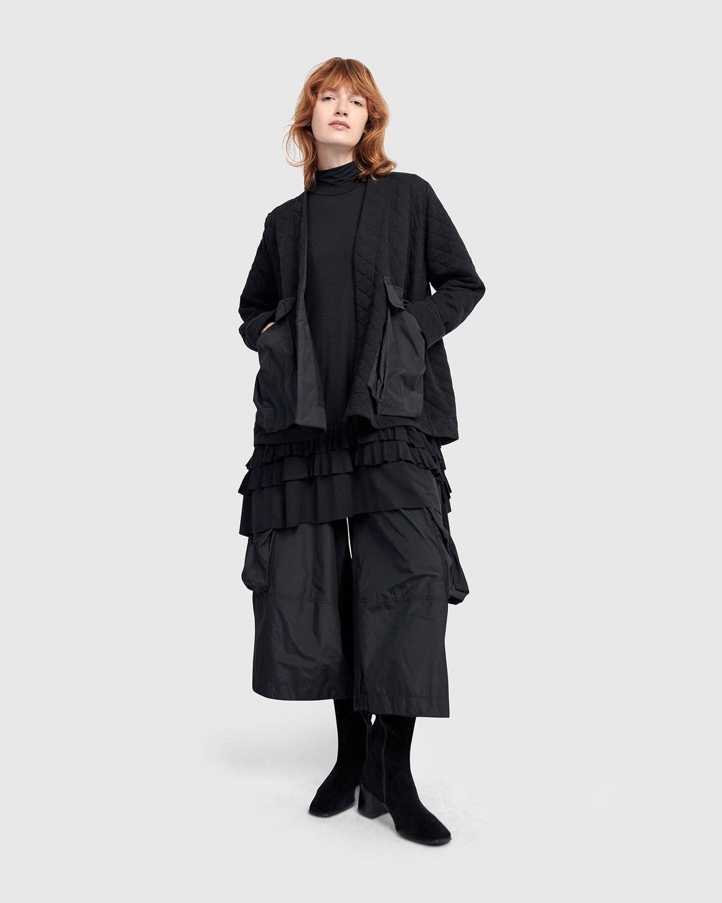 Urban Parcel Quilted Jacket, Black: BLACK / M (US 12-14)