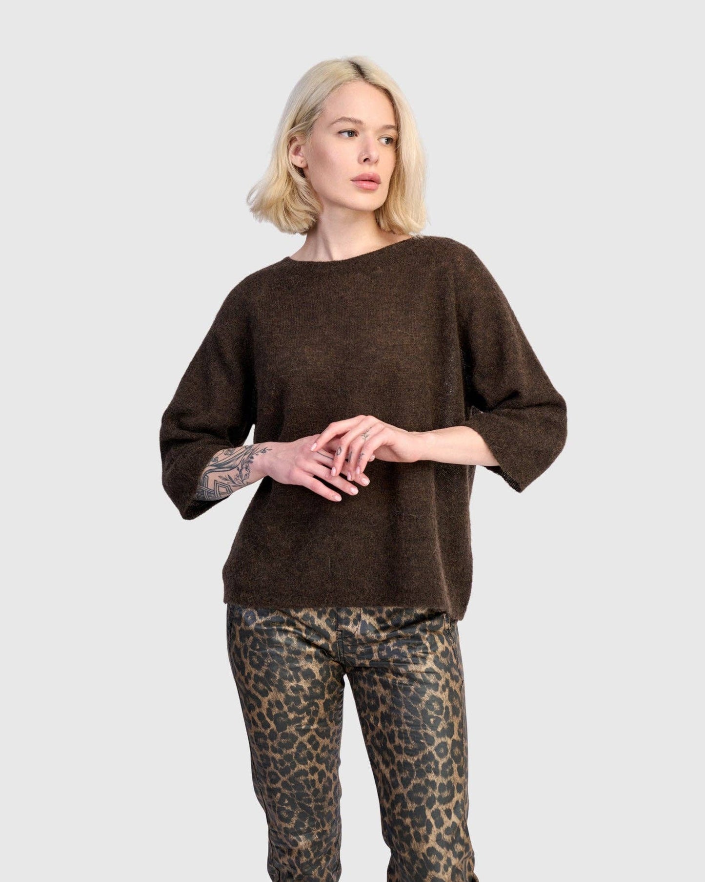 Core Pullover Sweater, Coffee: Coffee / L (US 14-16)