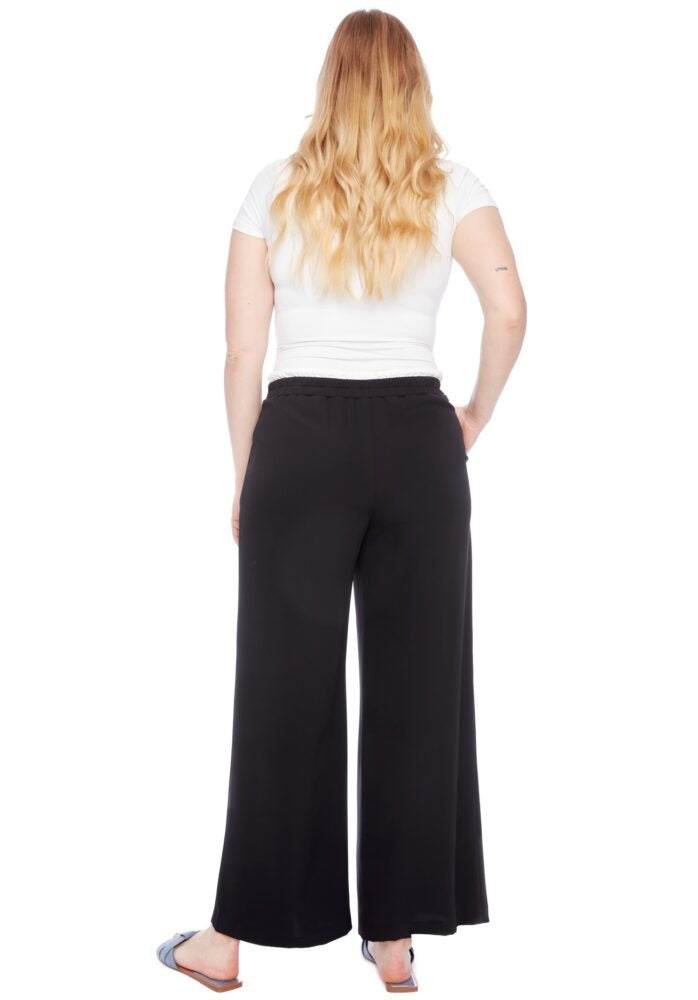 Fiona Solid Vegan Silk Wide Leg Pant 256014 - I Love Tyler Madison