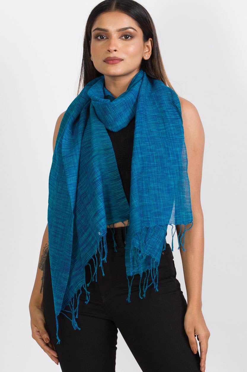 Ikat Handloom Wool Scarf - Sevya Handmade