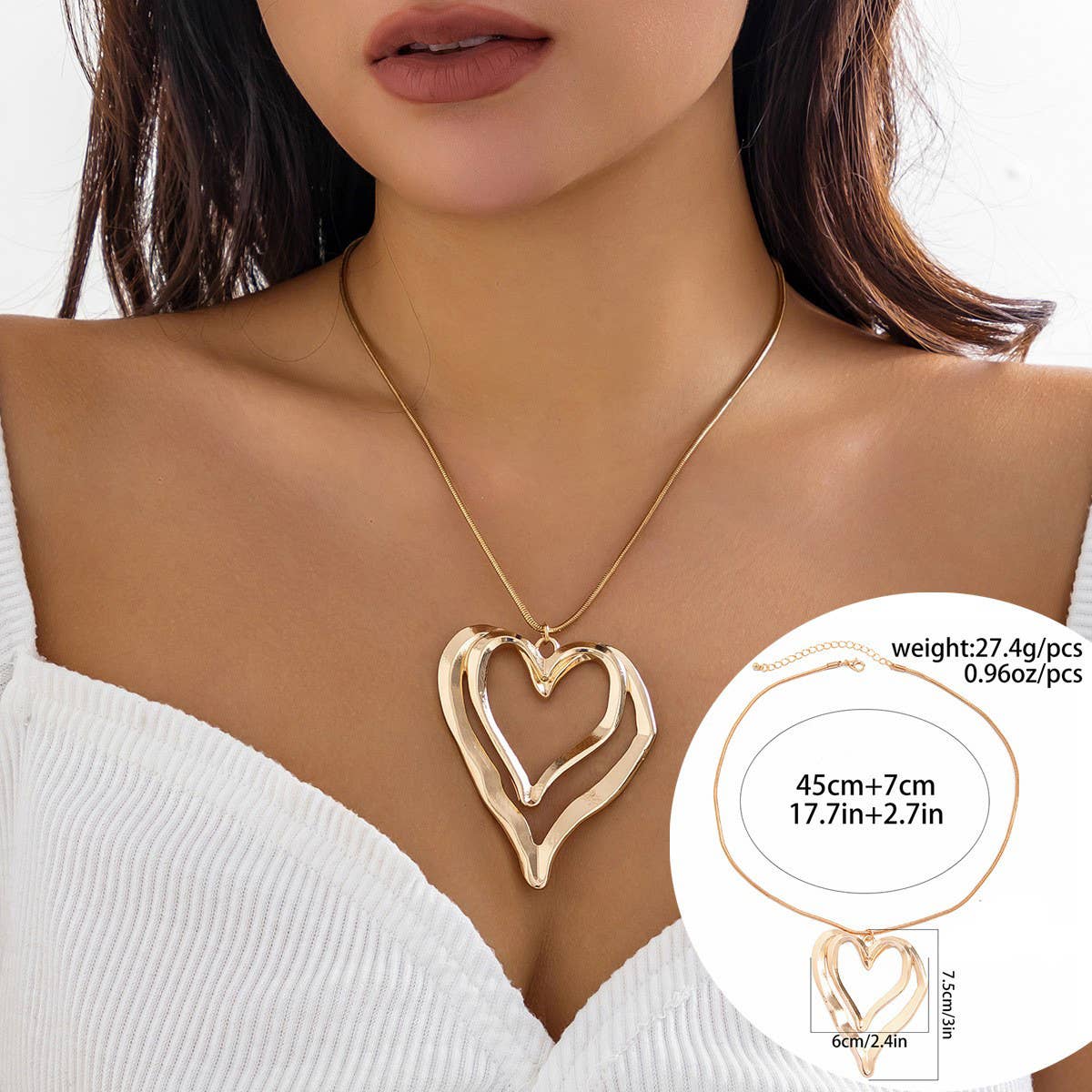 EXAGGERATED HOT GIRL SIMPLE ADJUSTABLE NECKLACE_CWAJE1918: TYPE7 / (OS) 2