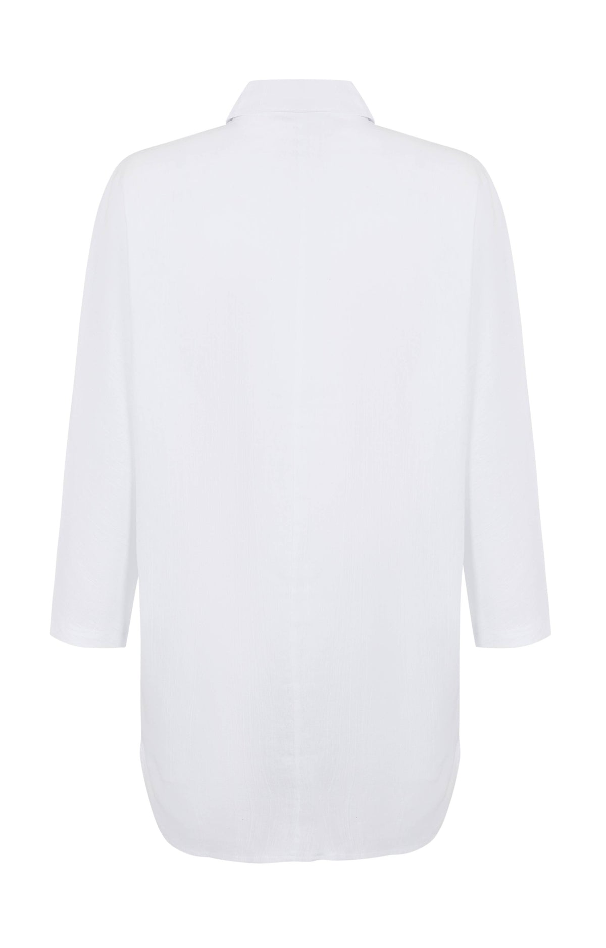 Misto Mini Dress / Cotton Tunic, Shirt Dress, White Dress: SM