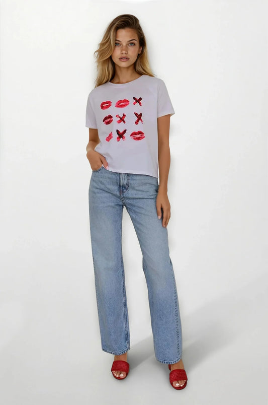 TIC TAC TOE - Raglan Perfect Tee CL13145 - CHRLDR