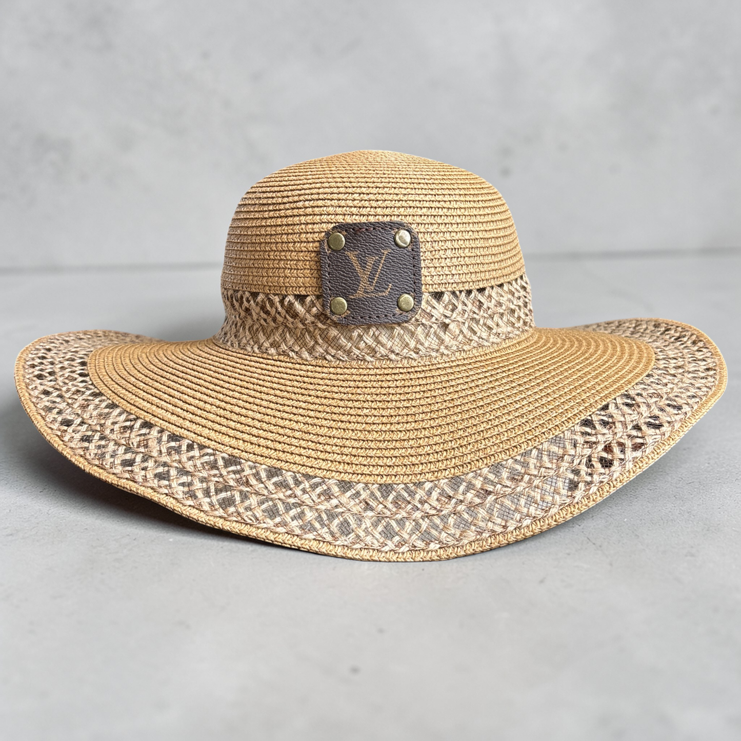 Wide Brim Textured Sun Hat