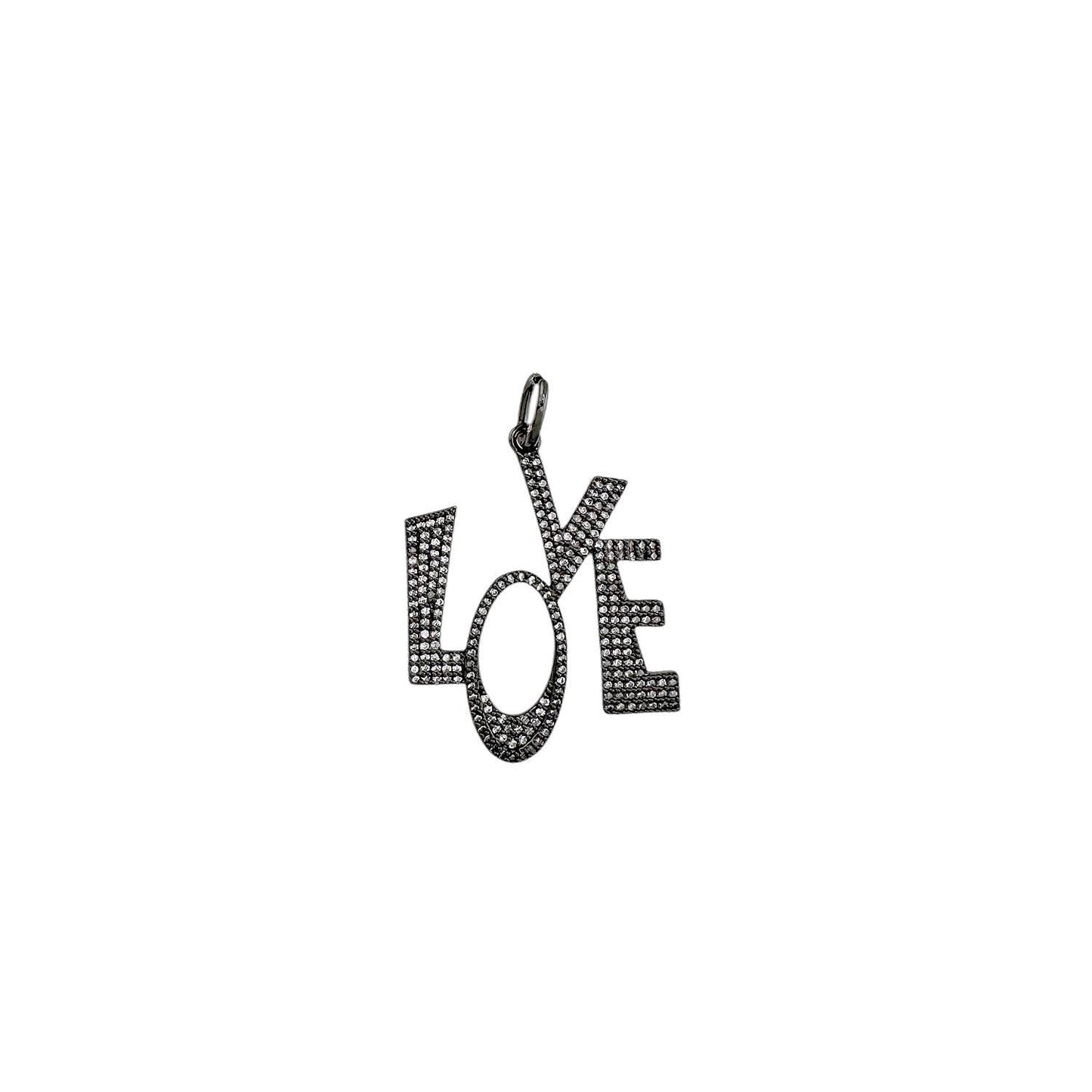 Funky Love CZ  Charm: Gold