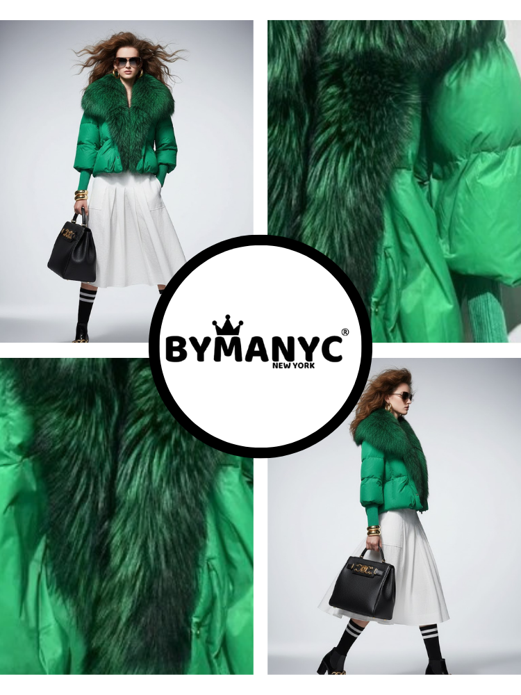 Women's Eco Jacket RIVERDALE NY CITY Collection BYMANYC ® New York: Green / S