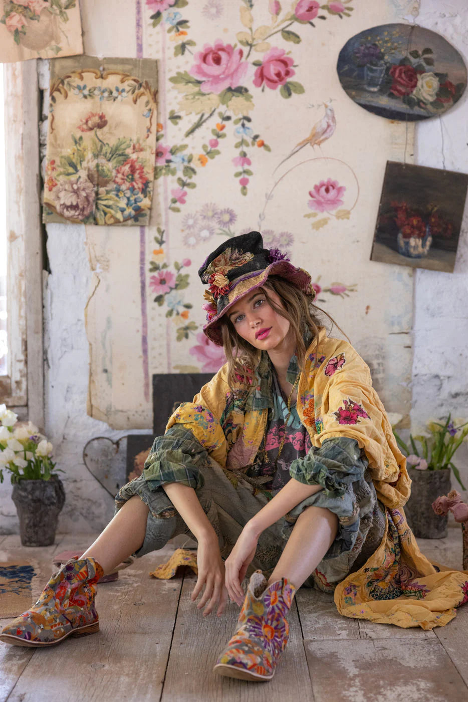 Dragon Romani Kimono 1163 - Magnolia Pearl