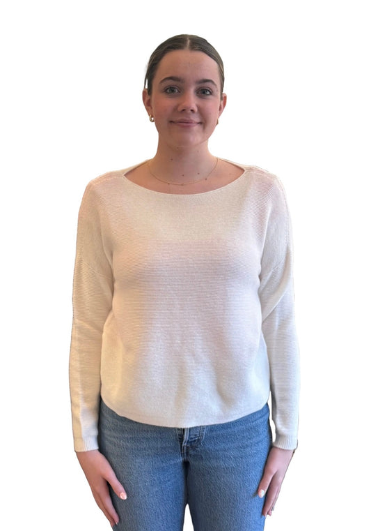 Jenna Fine Rib Boat Neck - Amazing Woman
