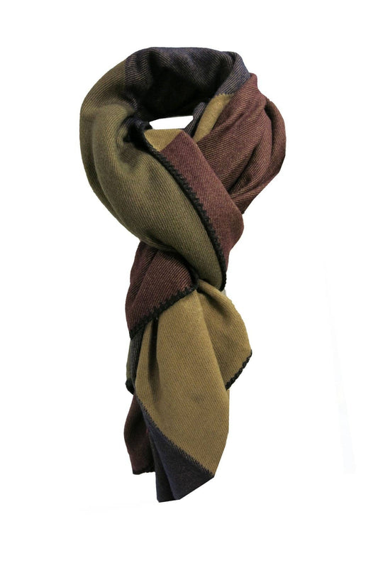 Color Blocked Blanket Scarf Wrap for Holiday Gift Giving: Fall / One Size