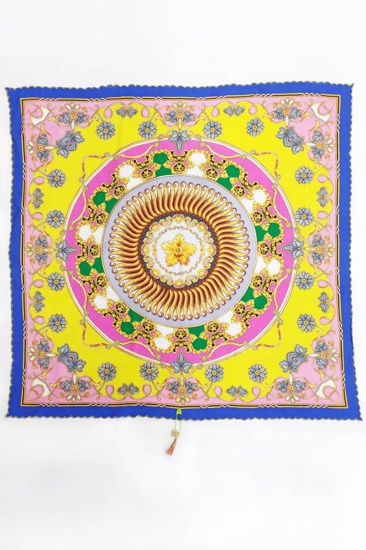 Little Havana Bandana: Pink/Yellow Combo / One Size