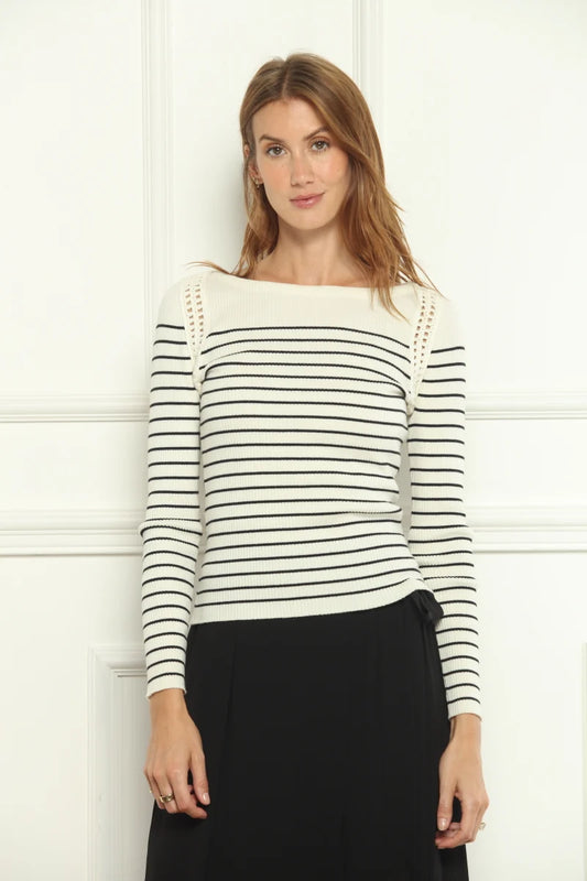 Striped Lace Sweater 62203 - Zero Degree Celsius