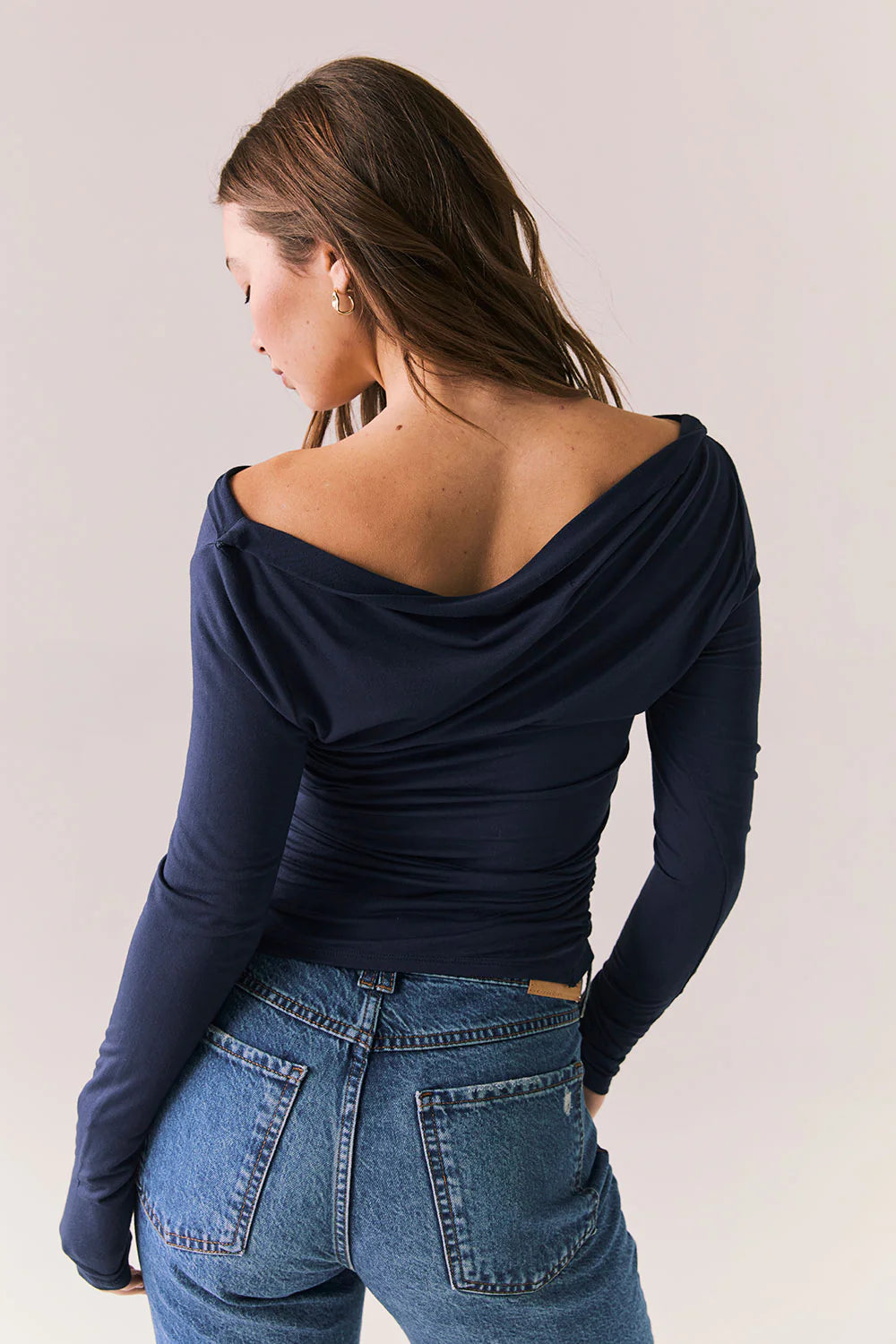 Ivy Navy Long Sleeve Top CWA607 - CHASER