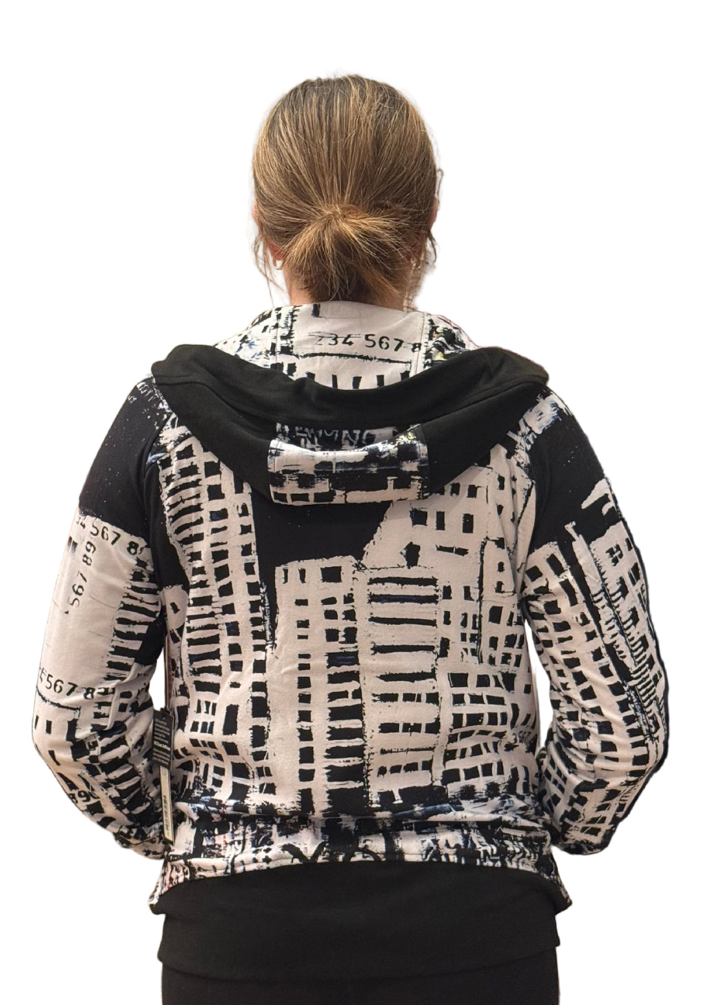 Colorblock Knit Hoodie 4124P - UBU