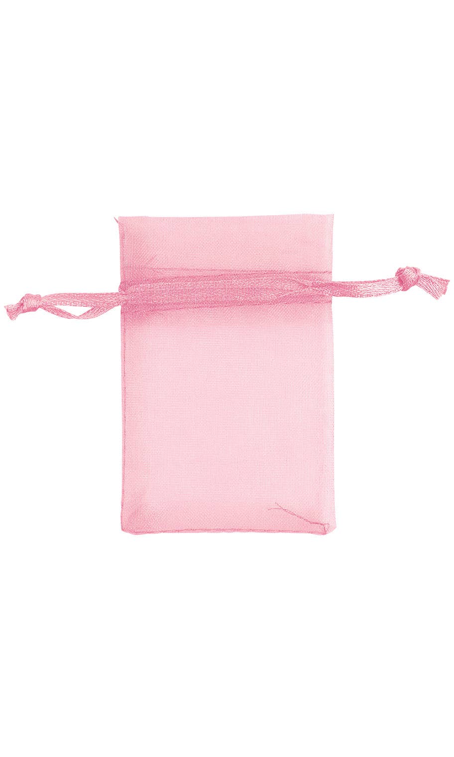 Organza Drawstring Pouch: Silver / Pack of 10 / 3" x 4"