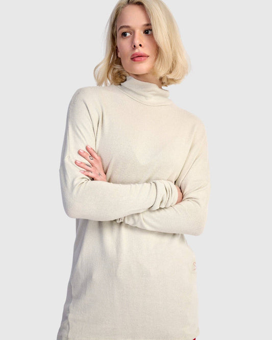 Soft Knit Turtleneck, Cream: Cream / 2 (US 8-10)