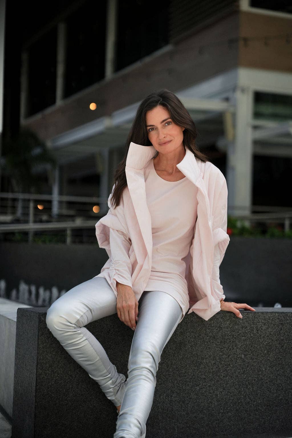 Nylon Chic Cape - Blush: Blush