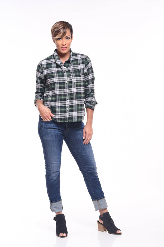 CV45 Boyfriend Shirt in York Flannel*: M