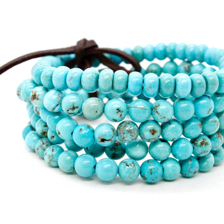 Turquoise Stone Luxury Stack Bracelet - BL-Athens