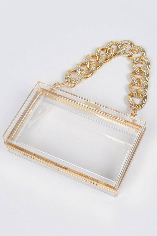 HANDBAG women's BYMANYC ® New York New Collection CHELSEA: Clear Gold