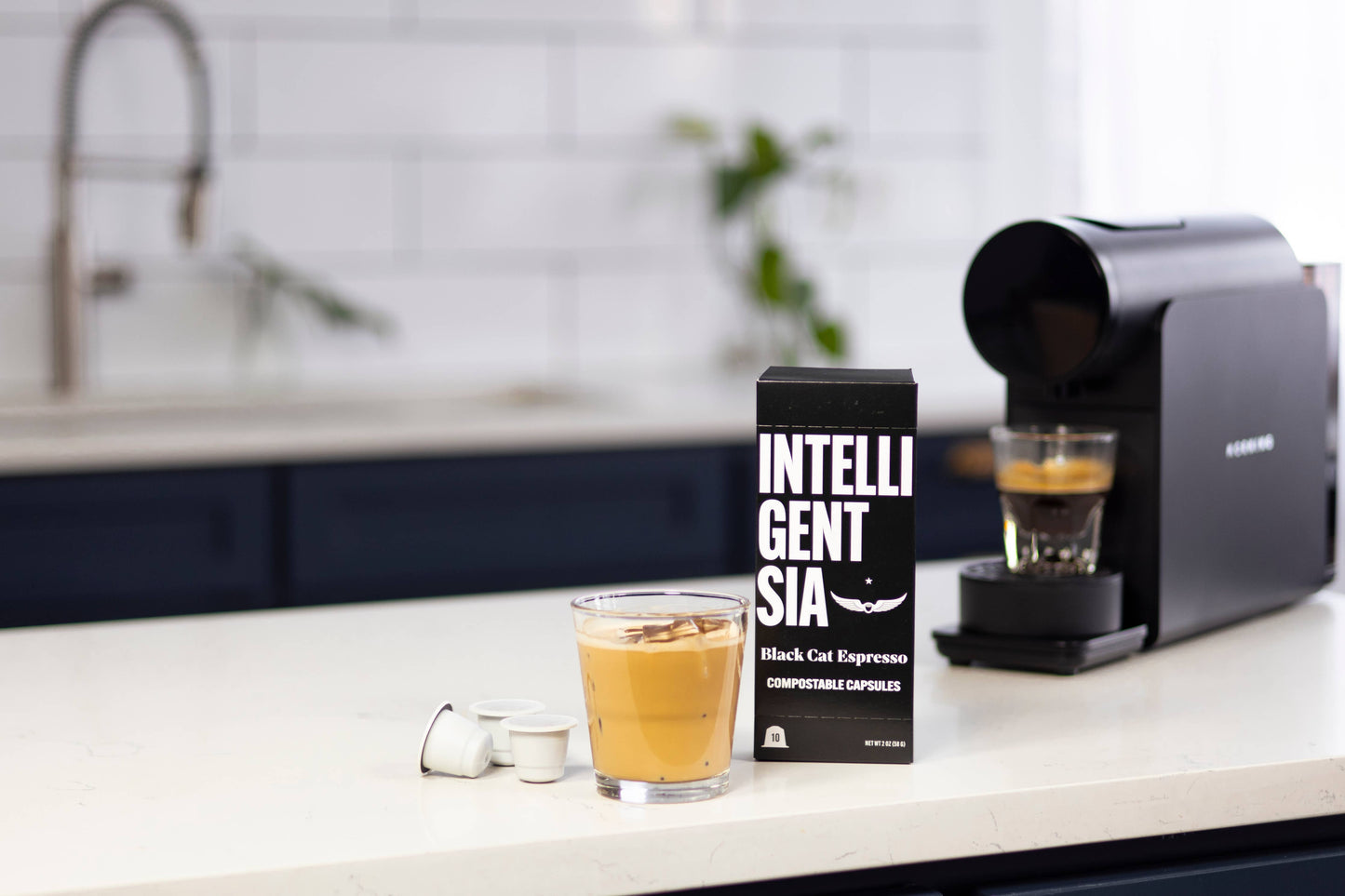 Black Cat Espresso Capsules, 10-count Box