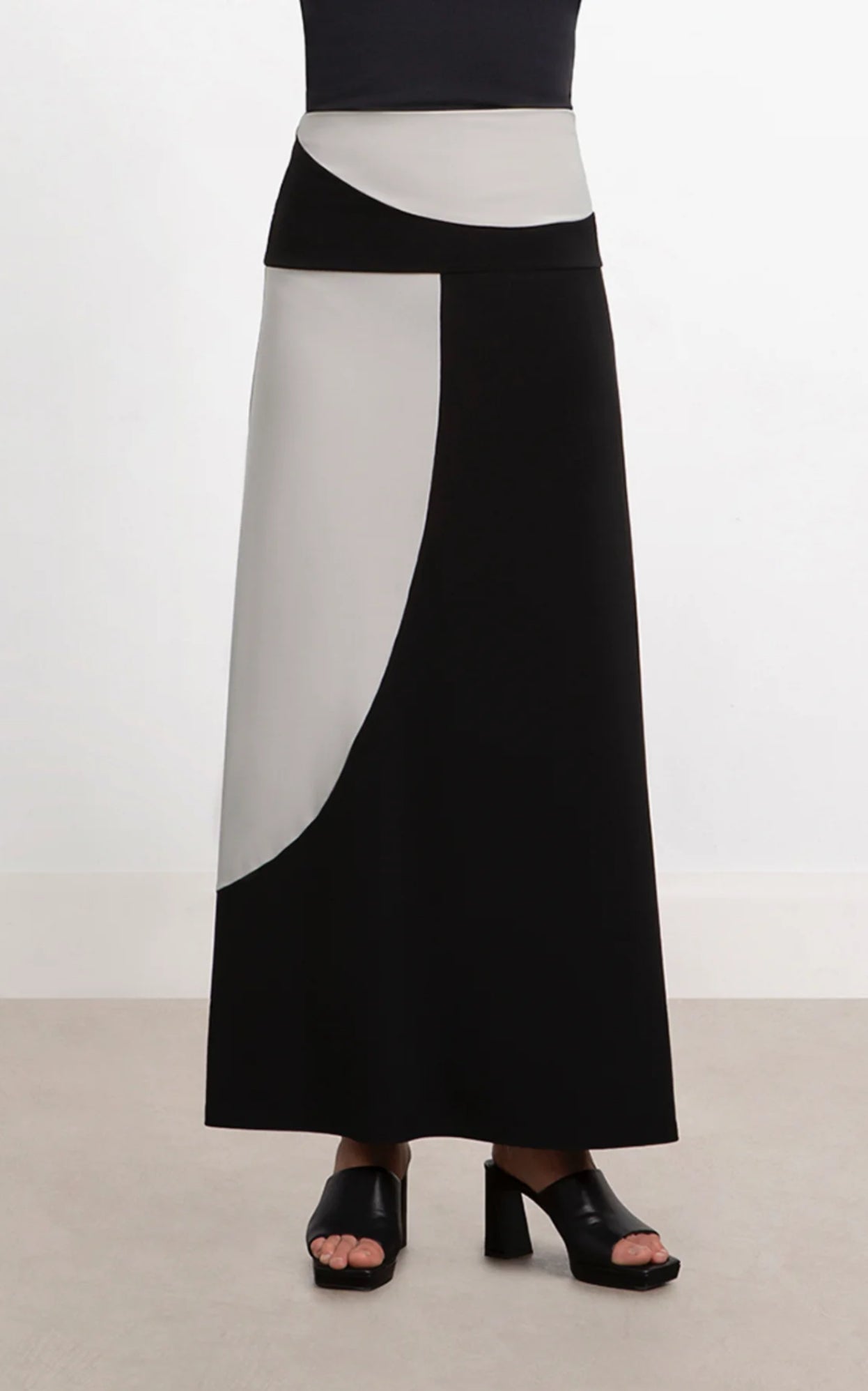 Colour Block A-Line Skirt 2683CB - Sympli