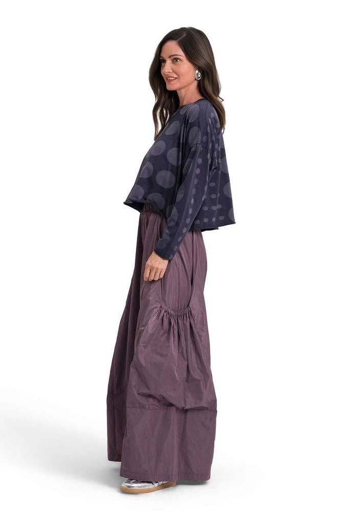 Circles Mini Luxury Boxy Tee - Midnight: Midnight