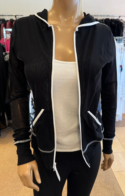 Long Sleeve Hoodie 2 Way Zipper EC10221C - Petit Pois