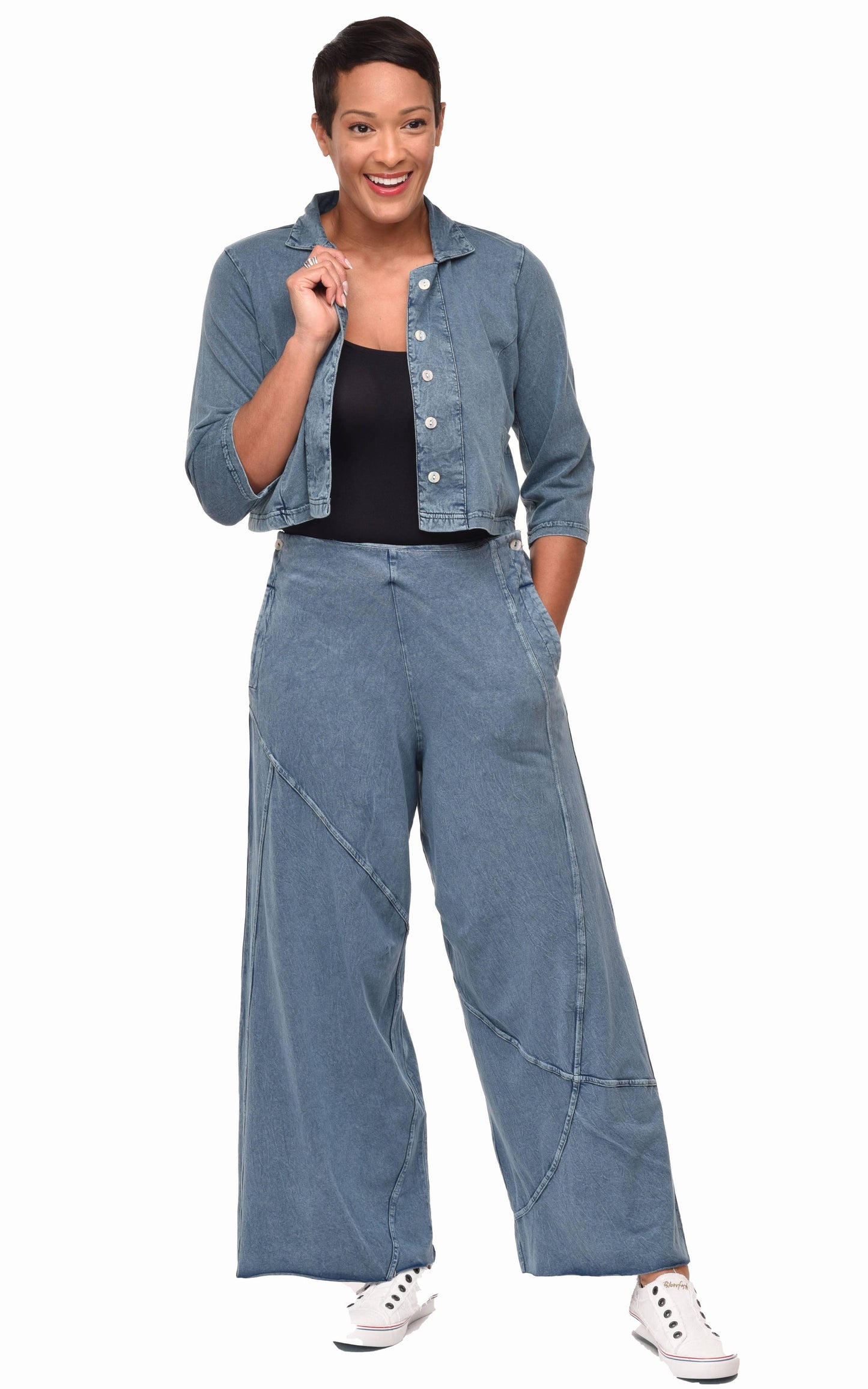L503 Parker Jacket in Denim: XXL
