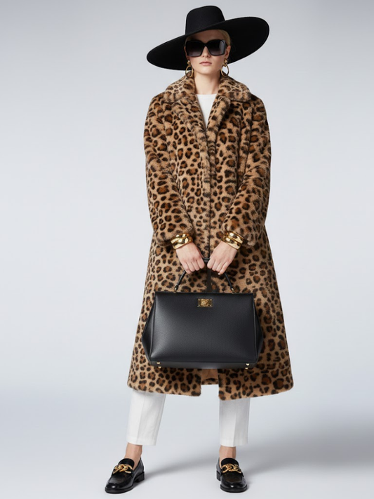 Women's Eco Jacket WILLIAMSBURG NY CITY Collection BYMANYC ® New York: Leopard Print / M