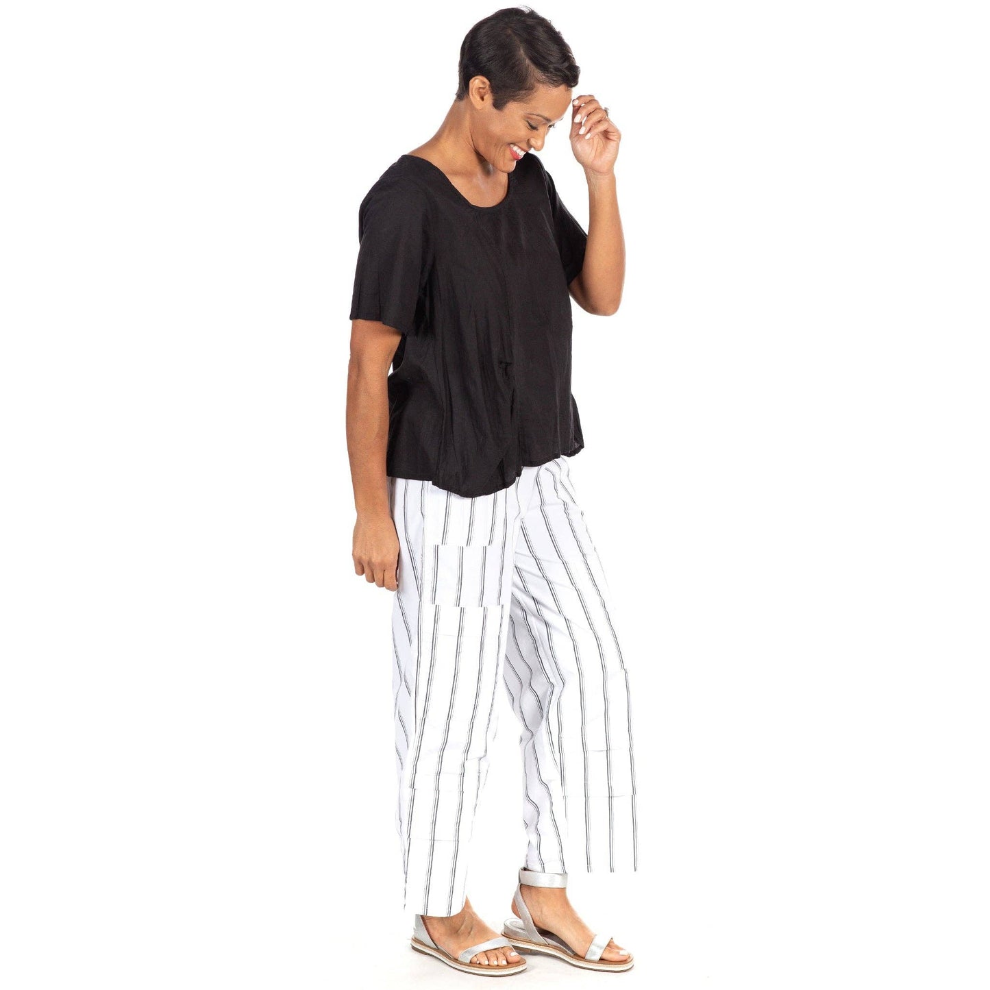 CV143 Metro Pant in Goldman Stripe*: S