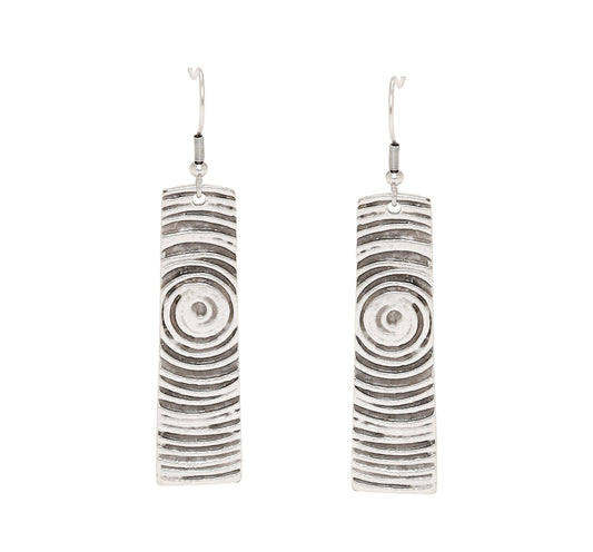 Handmade Pewter Earings - 5178
