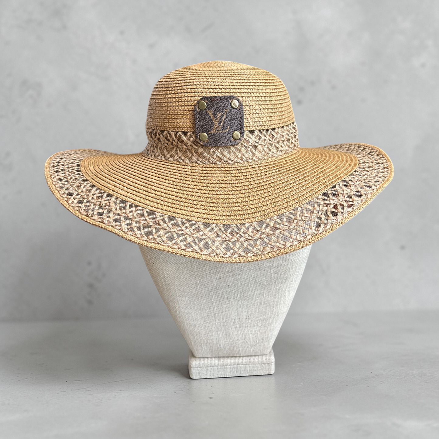 Wide Brim Textured Sun Hat