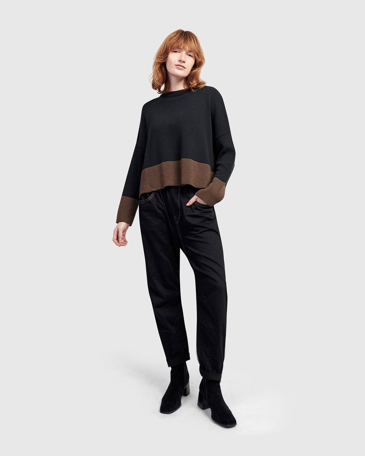Vista Block Sweater, Mix: MIX / L (US 14-16)