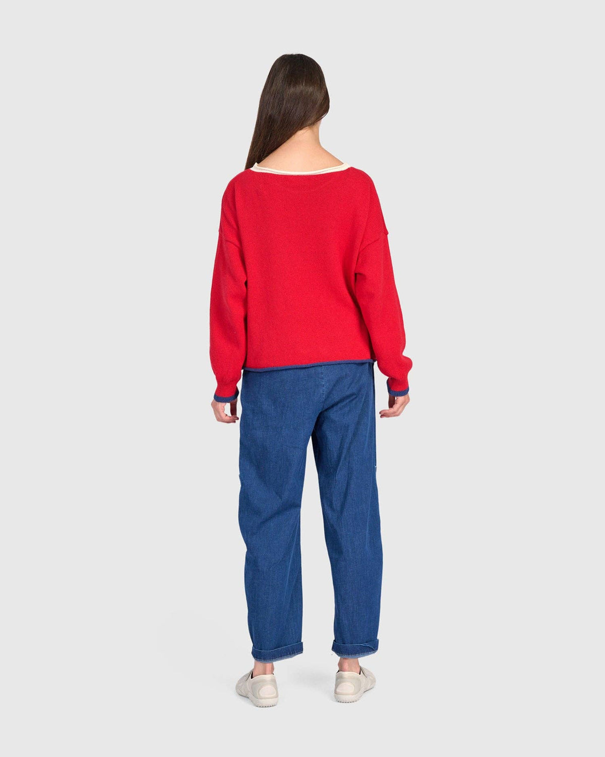 Pip Rollneck Pullover, Red: Red / ONE SIZE
