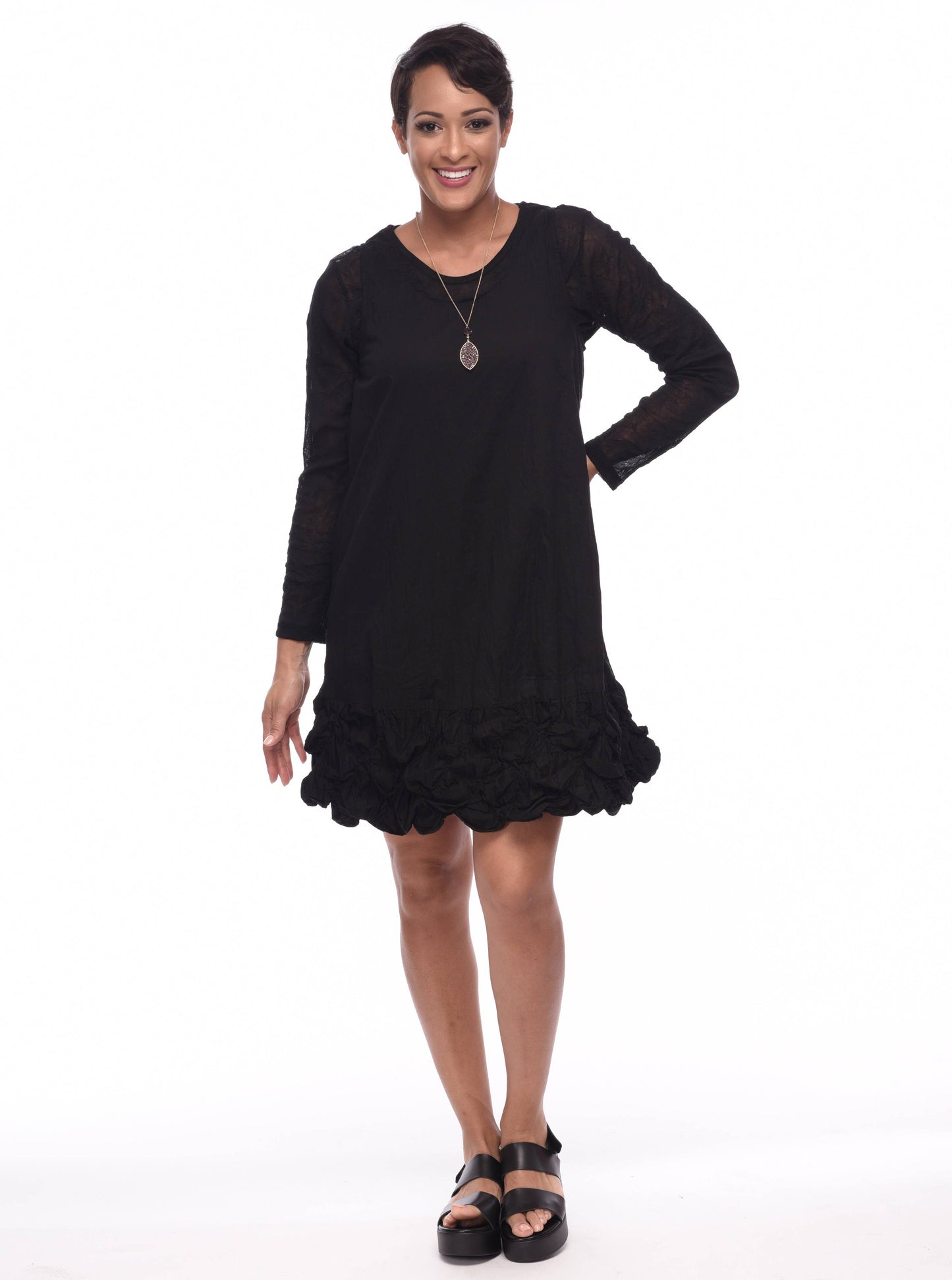 VT30 Mesh Tee in Black: XS