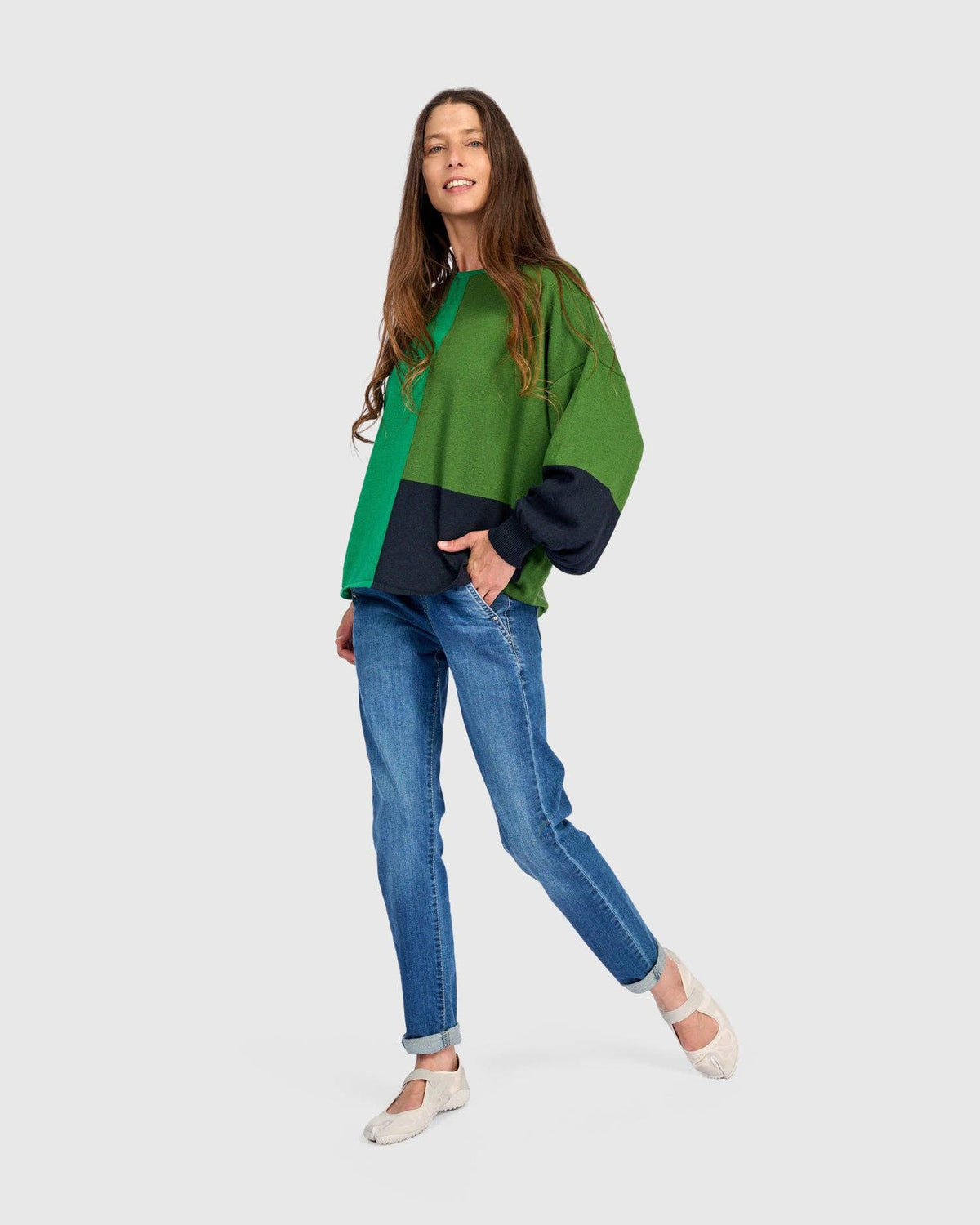 Figgy Puff Sleeve Sweater, Coral: Coral / ONE SIZE