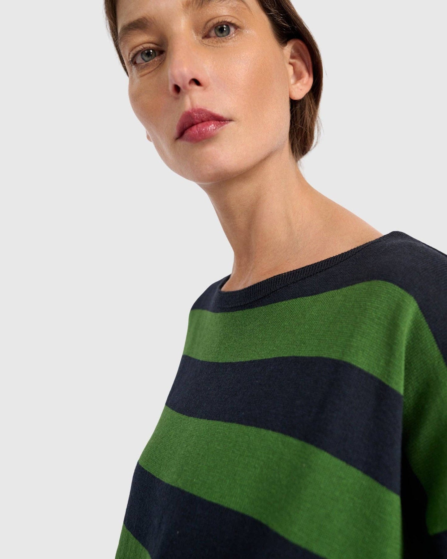 Twiggy Sweater, Clover/Navy: Green / ONE SIZE