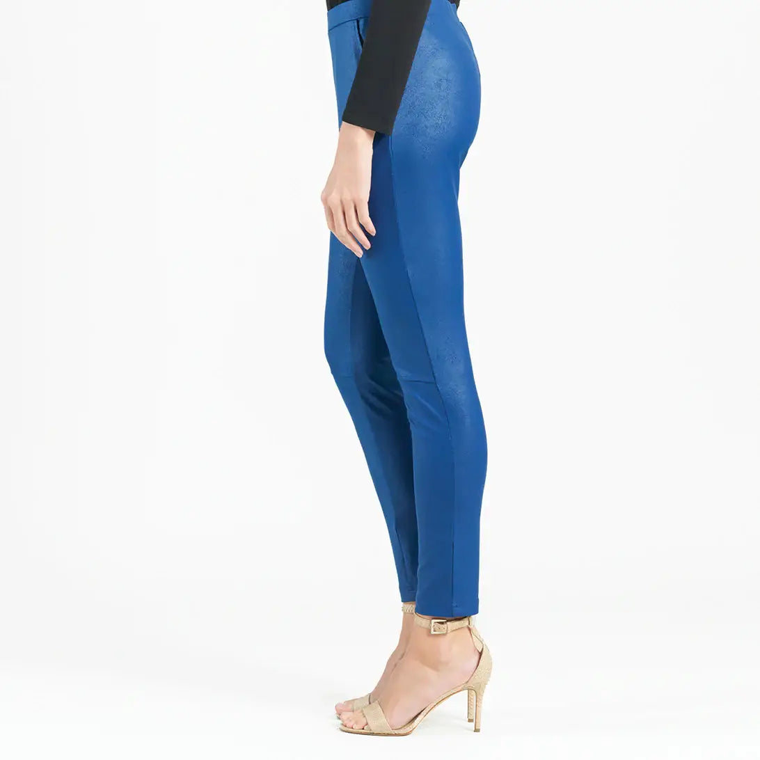 PT22L - Liquid Leather ™ Sheen Skinny Pocket Pant: Black / L