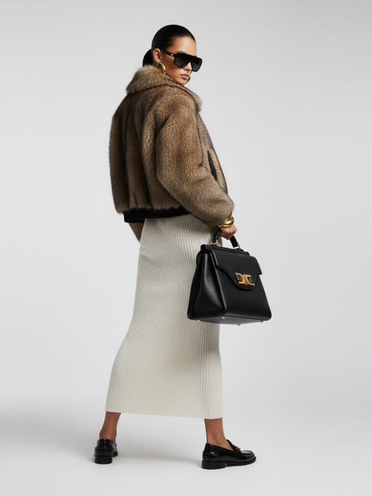 Women's Eco Jacket COLUMBIA NYFW New Collection BYMANYC ® New York: Camel / M