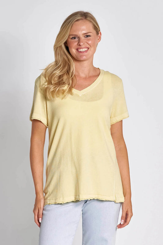 ZHSVANA V Neck Top ZT125691-T505 - Zhrill
