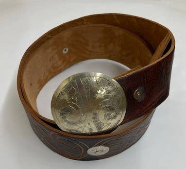 Leather belt B4203