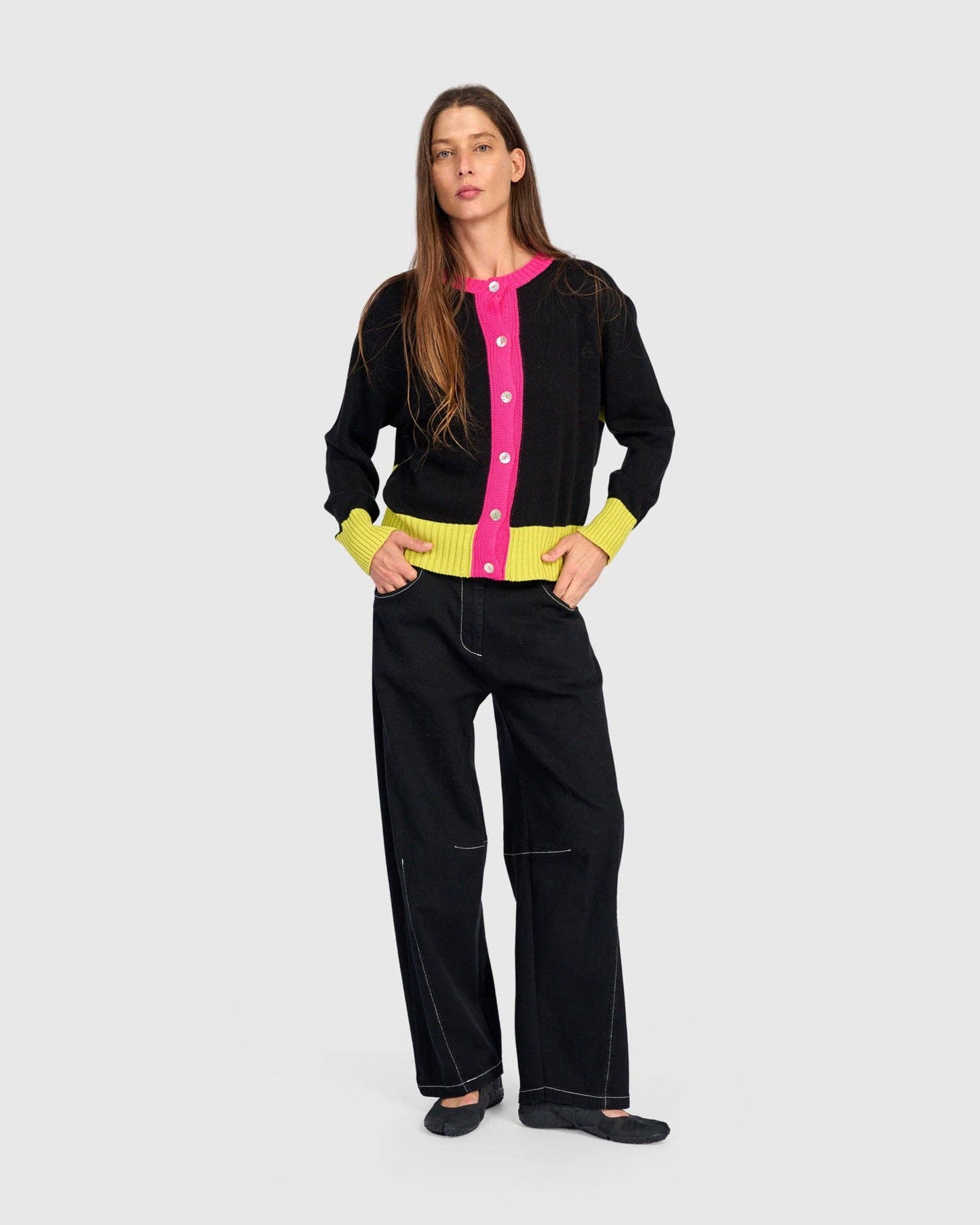 Cricket Cardigan, Lemon: Lime / ONE SIZE