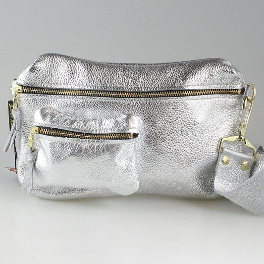 The BARI Hipbag / Crossbody / Sling: Silver