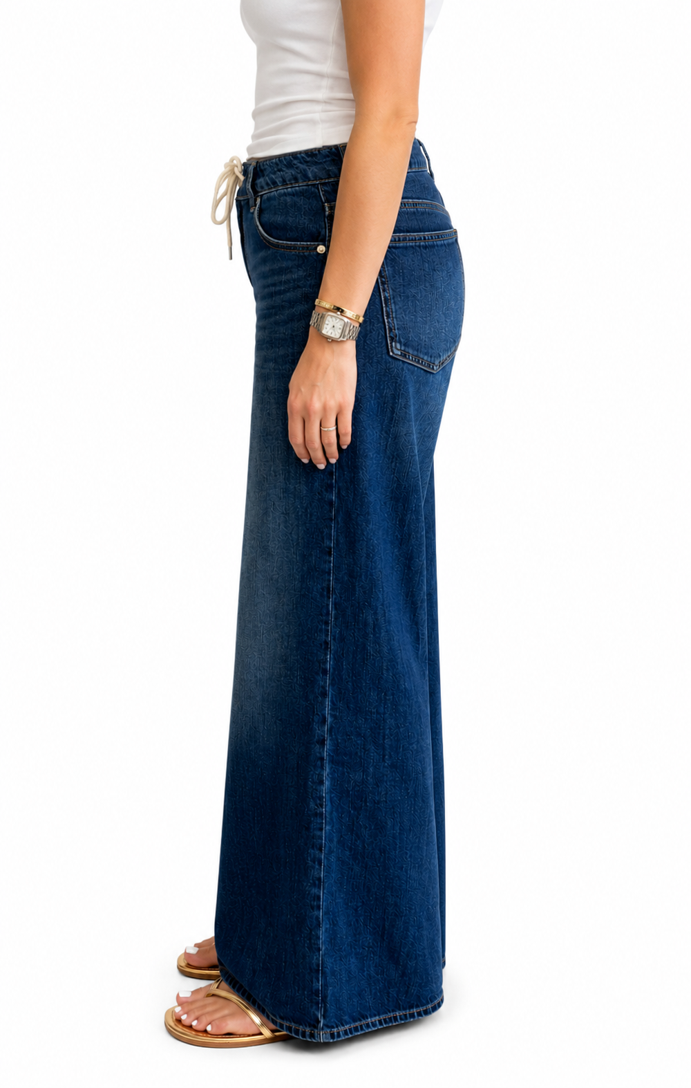 32" Baggy Wide Leg Jean w Drawstring in Adelaide: 8/29
